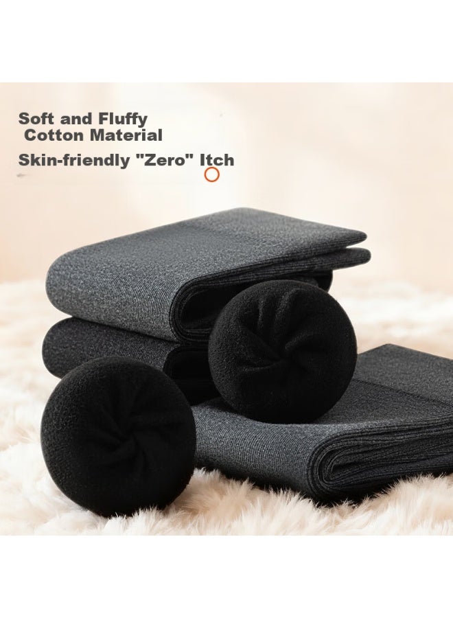 Picking up socks Shiwa Ji Fleece-lined Women's Calf Socks Autumn Winter Compression Slimming Warm Non-slip Long High Tube Socks - Image 2