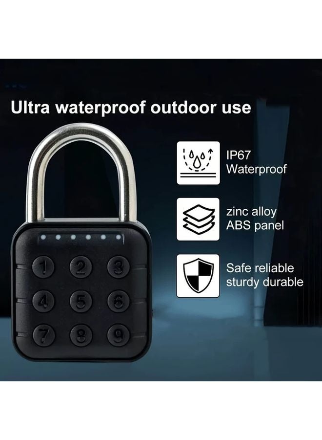 Electronic Password Padlock IP67 Waterproof Metal Lock For Door Gate Cabinet Drawer - Image 2