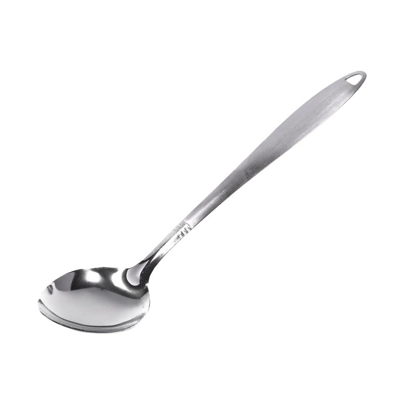 Chef Craft 10230 1-Piece Stainless Steel Solid Spoon,13-Inch - Image 1