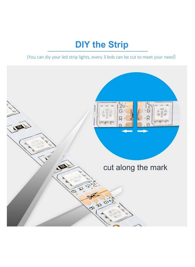 DAYBETTER Led Strip Lights 50ft, Color Changing Led Light Strip with Remote Control, 5050 RGB Strip Lighting Suitable for Home Decor, Living Room, Kitchen, Home Party Decoration - Image 5