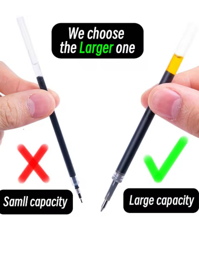 10pcs Gel Pens Stationery Writing Pen Blue Ink 0.5mm Refillable Ballpoint Pen Office Back To School Gift - Image 3