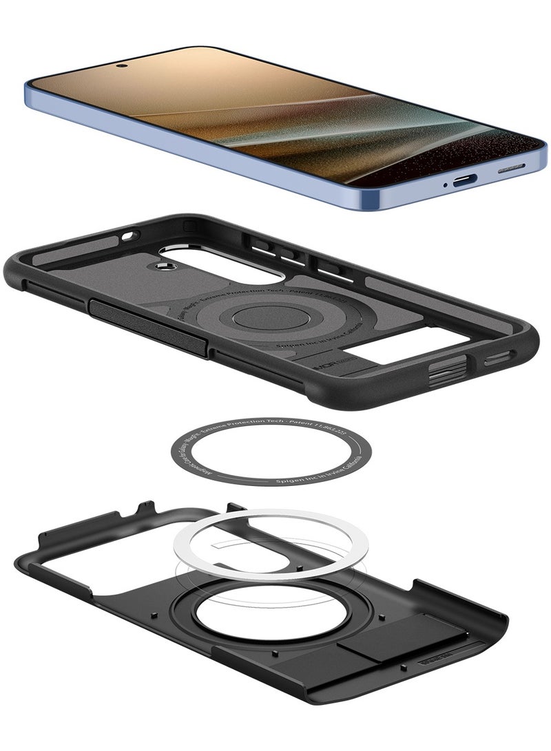 Spigen Slim Armor Magfit for Samsung Galaxy S25 Case Cover MagSafe with Kickstand (2025) - Black - Image 5