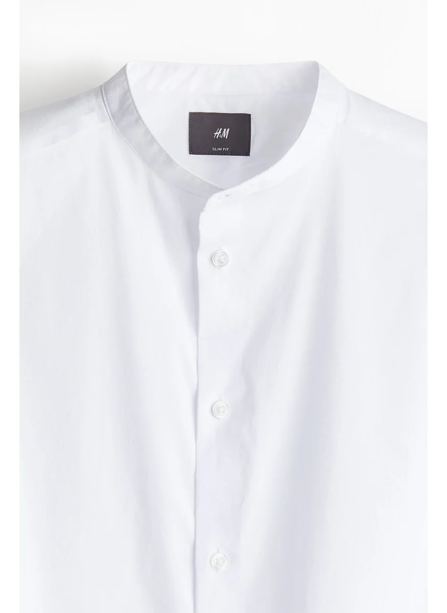 H&M Slim Fit Grandad Shirt