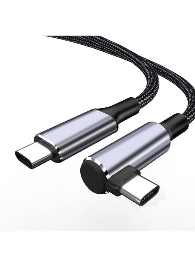 Elbow Pd Fast Charging 100w Data Cable For Apple MacBook Huawei Xiaomi Tablet Notebook Charging Line-Color:【pd100w】elbow 3m  - Image 1