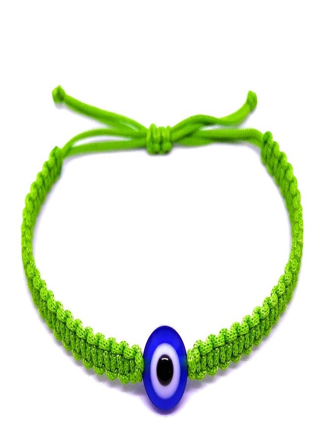 jewel string resin Evil Eye Bead Bracelet For Boys (Green) - Image 1