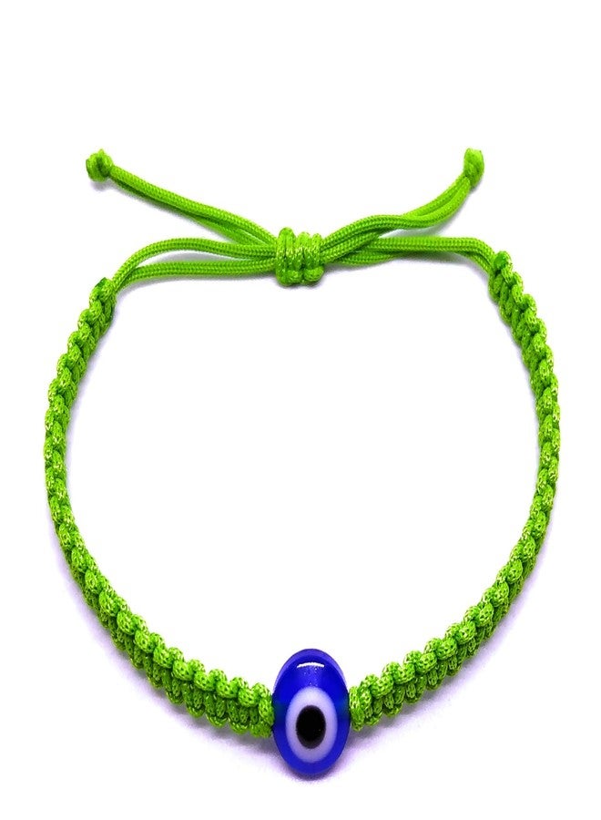 jewel string resin Evil Eye Bead Bracelet For Boys (Green) - Image 2