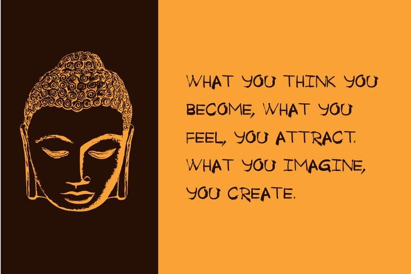 5 Ace what you think you become what |Motivational quotes|Inspirational quotes|Gym Poster| wall sticker paper poster(size:12x18 inch),multicolor - Image 4