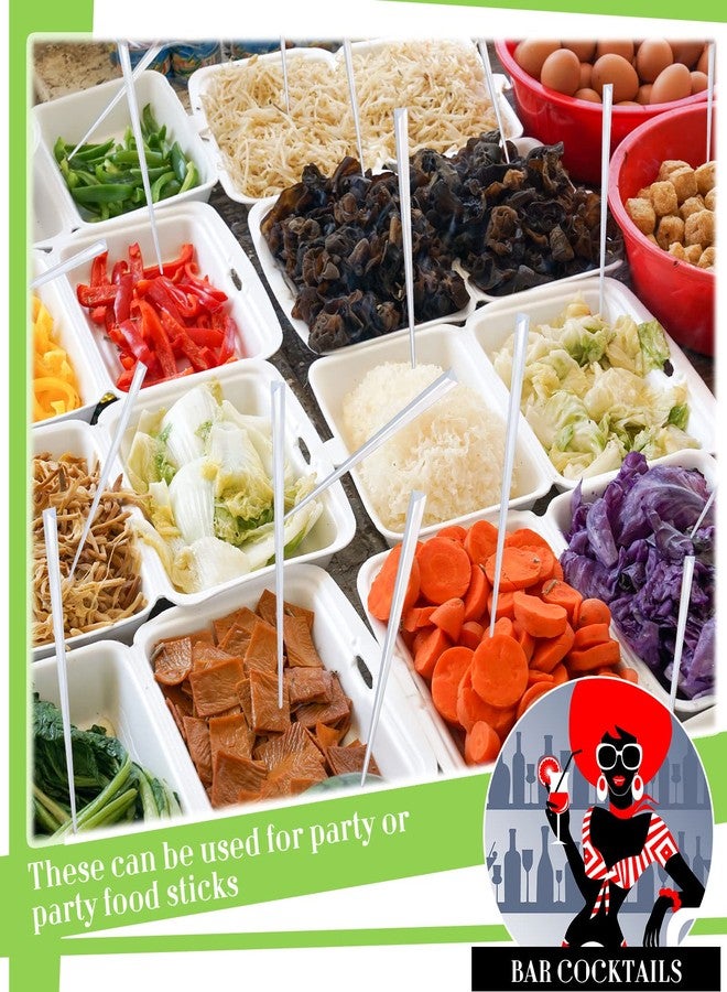 فيسينبال ٥٠٠٠ قطعة من أعواد الكوكتيل المثلثة الشفافة المصنوعة من البلاستيك، بطول ٣.٥٤ بوصة، لتزيين الكوكتيلات بشكل أنيق، كما أنها أعواد مثالية للمقبلات والمشروبات، بالإضافة إلى كونها أسياخًا فاخرة متعددة الاستخدامات. - Image 4