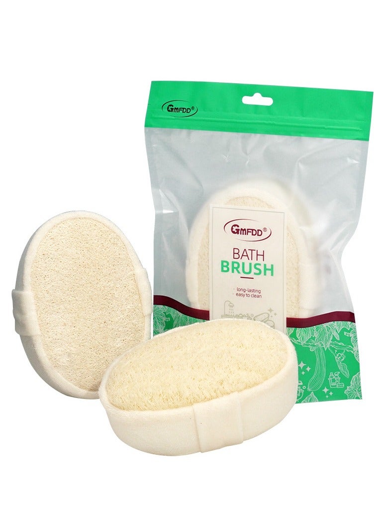 Natural Loofah Shower Sponge Body Washing Bath Pad Multicolour 14.5x4.5x10cm - Image 1