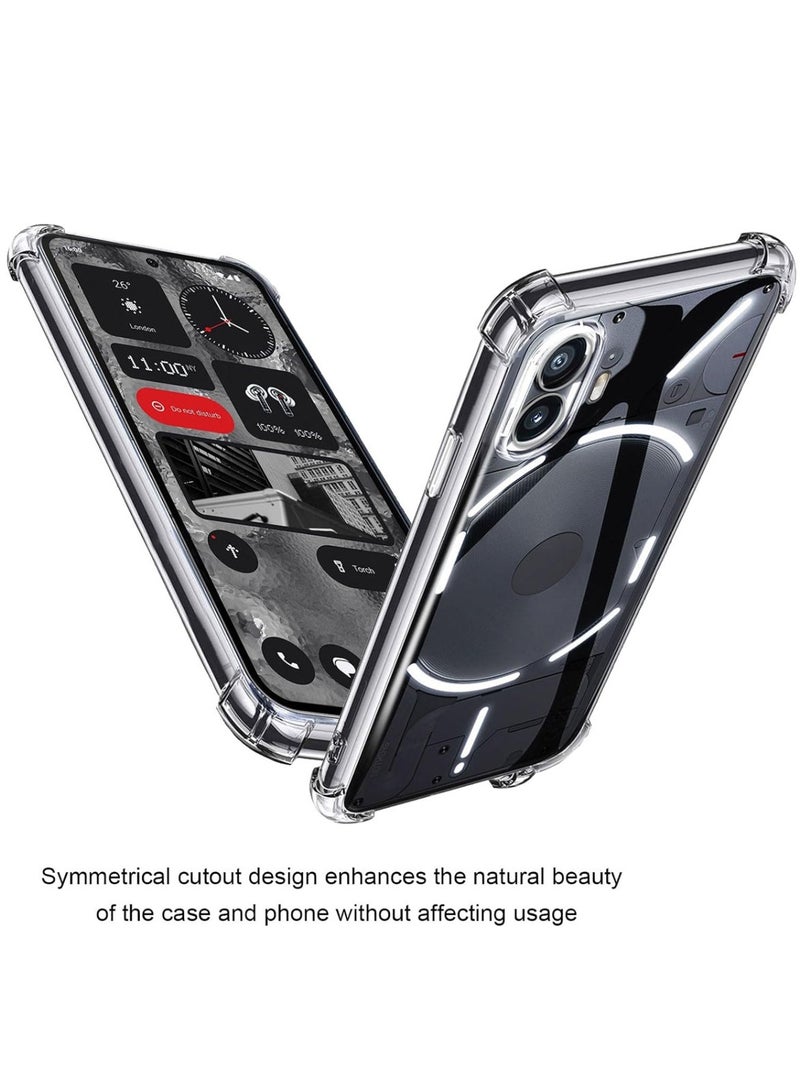 Techie غطاء خلفي شفاف واقٍ لهاتف Nothing Phone 2 مصنوع من مادة TPU الناعمة ومقاوم للصدمات ومضاد لبصمات الأصابع - Image 2