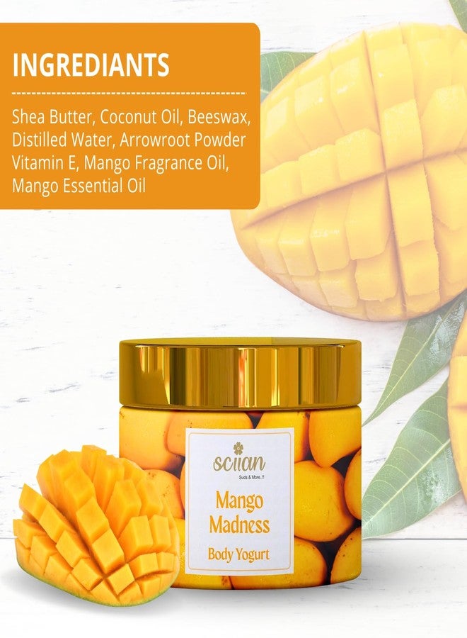 SCIIAN Body Yogurt-Mango (200ml) | Body Yogurt for Women & Men | Oil Free Moisturiser | Enriched with Shea Butter & Coconut Oil for Hydration & Nourishment | Body Cream for 48hrs Moisturization - Image 3