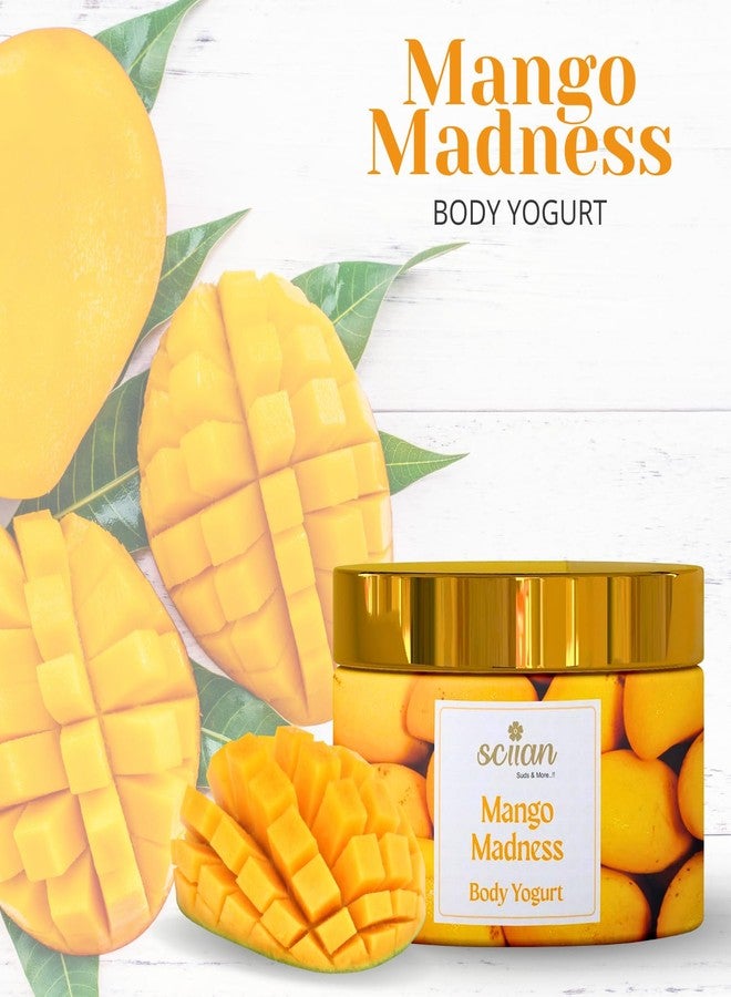 SCIIAN Body Yogurt-Mango (200ml) | Body Yogurt for Women & Men | Oil Free Moisturiser | Enriched with Shea Butter & Coconut Oil for Hydration & Nourishment | Body Cream for 48hrs Moisturization - Image 2