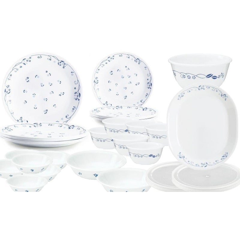 Corelle Provincial Blue Glass 30Pcs Dinner Set Multicolor - Image 1