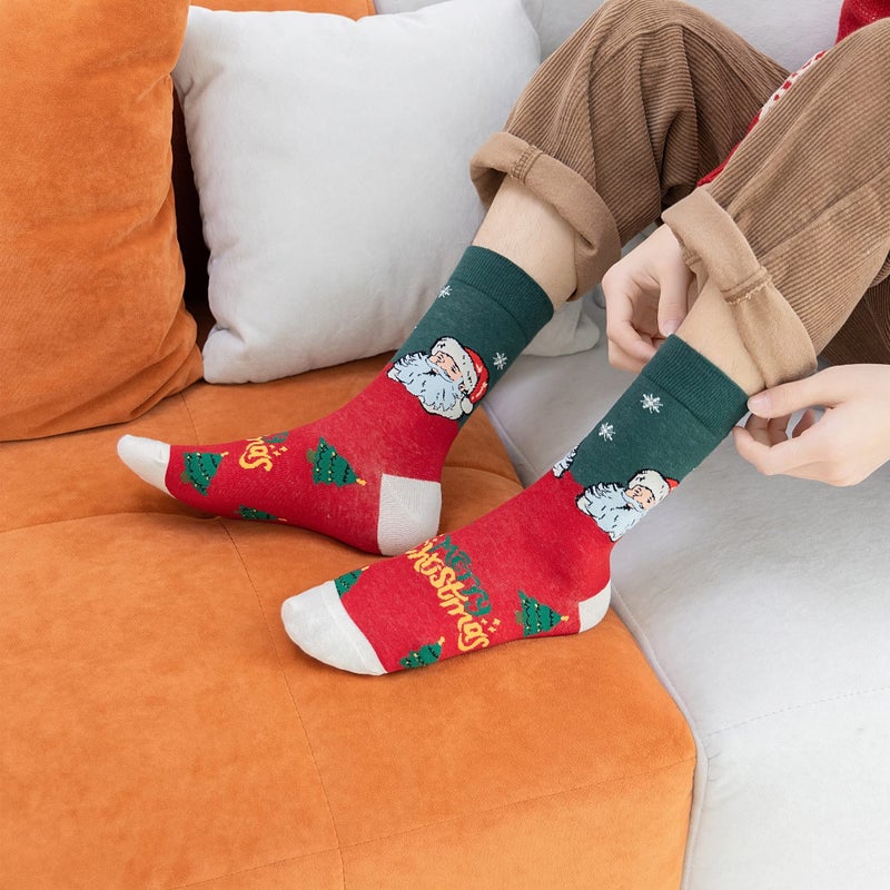 Jeasona Mens Christmas Socks Christmas Gifts for Men Funny Fun Dress Socks - Image 2