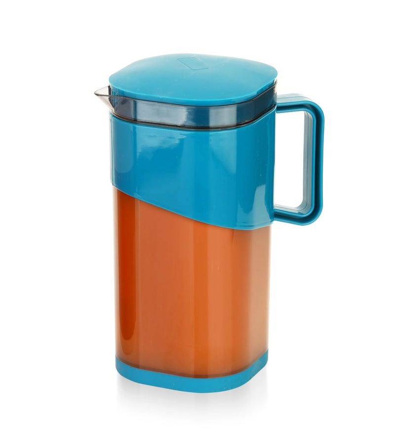 AAYN Plastic Beverage Pitcher Large Jugs for Water, Juice, Milk, Blue and Pink  - Image 3