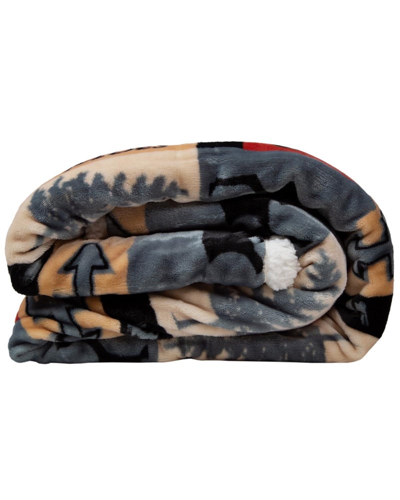 CARSTENS, INC. Ultra Premium Super Soft Plush Sherpa Fleece Oversized Throw Blanket 54" x 68", Lake House - Image 2