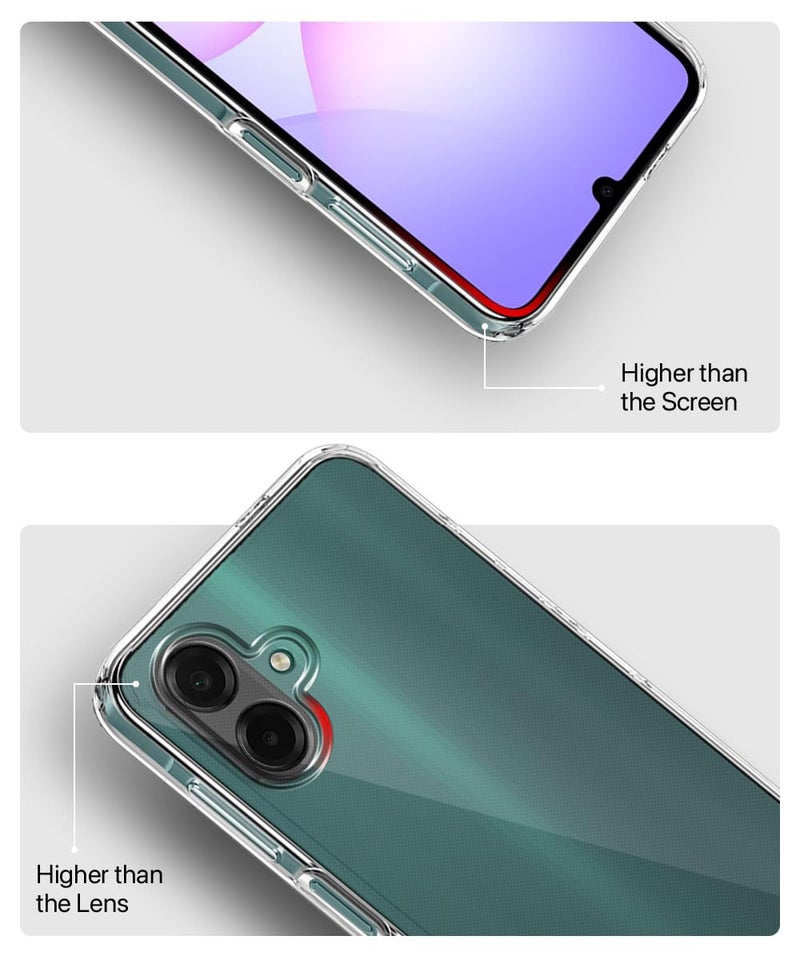 WOW Imagine غطاء خلفي شفاف WOW IMAGINE لهاتف Samsung Galaxy M17e 5G | F70e 5G | M07 | F07 | A07 | A07 5G | حماية كاملة للجهاز والكاميرا مع صدمة مقاومة من TPU السيليكوني – شفاف - Image 5