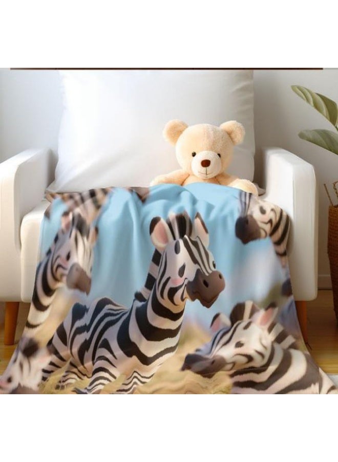 general Baby and children's cartoon flannel thin blanket (warm and comfortable, suitable for sleep, game use) 70cm*100cm - Image 3