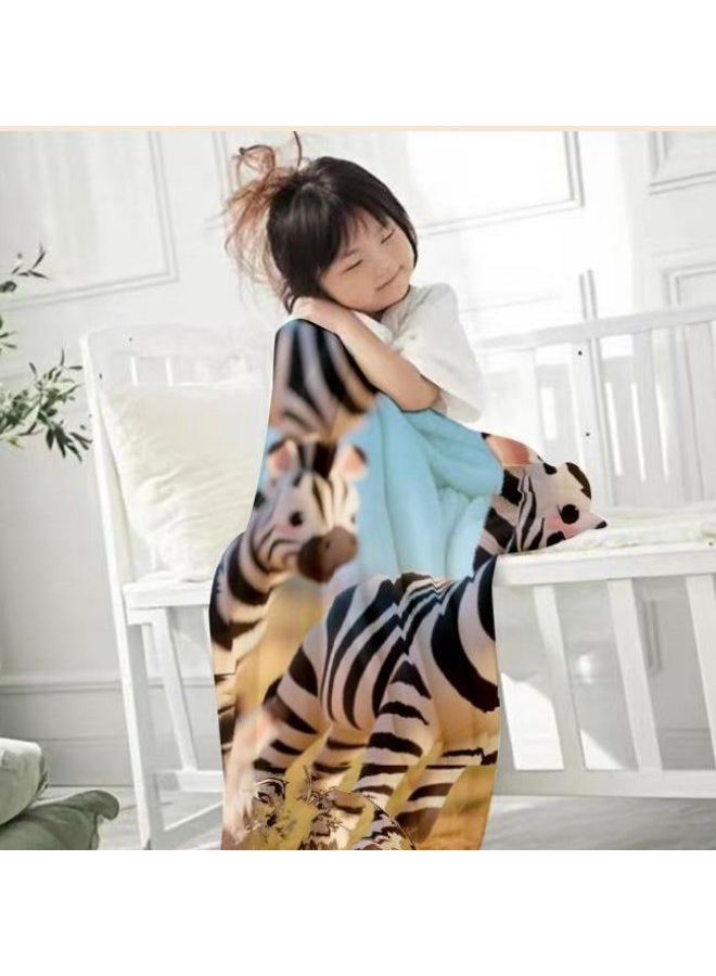 general Baby and children's cartoon flannel thin blanket (warm and comfortable, suitable for sleep, game use) 70cm*100cm - Image 2