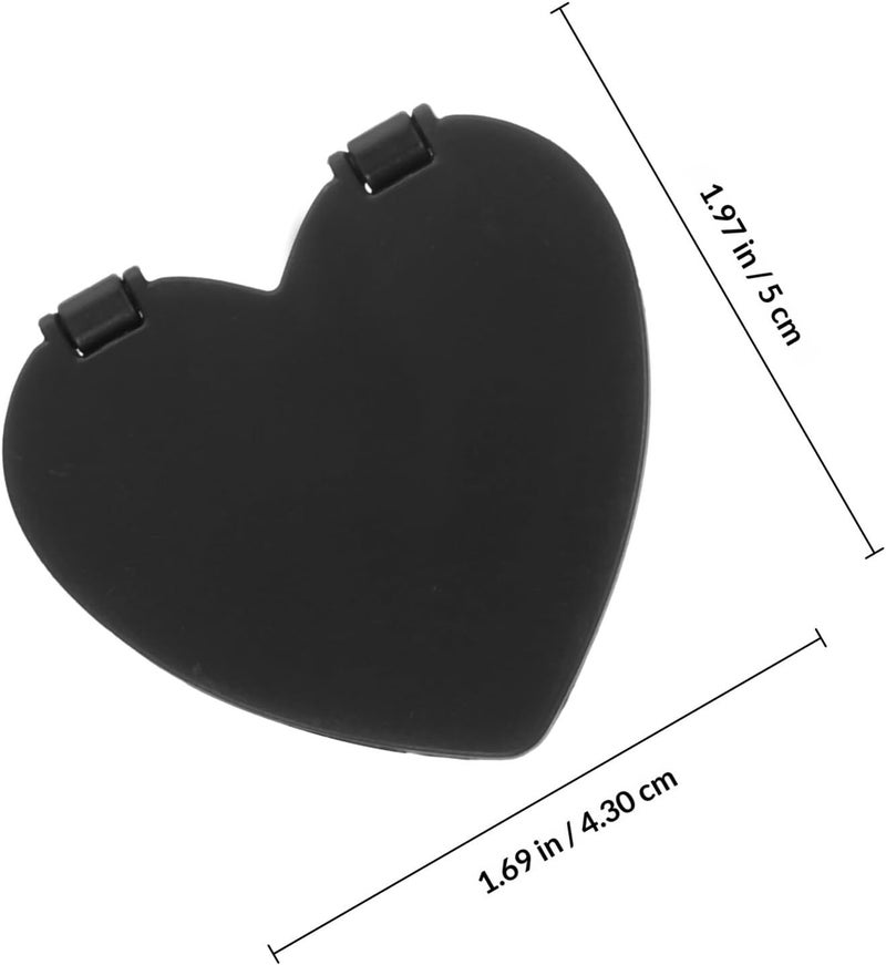20pcs Folding Portable Compact Mirrors Mini Heart Round Shape Travel Makeup Mirrors Handheld Pocket Cosmetic for Travel and Daily Use - Image 2