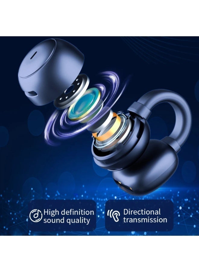 Jliyru Wireless Earbuds, Bluetooth Headphones, Open Ear Clip Sports Earbuds HiFi Audio True Wireless Earphones with Waterproof and Intelligent Noise Cancelling - Image 5