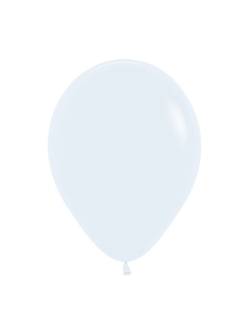 Sempertex Round Latex Balloons, White - 50 Pieces,5in - Image 1