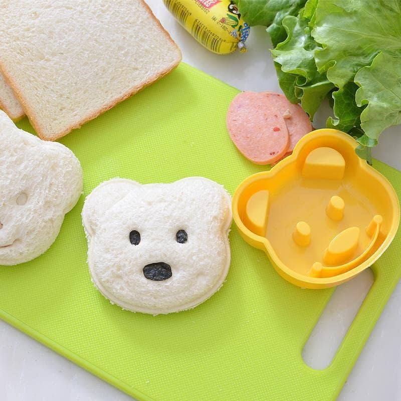 Leking 13 Pcs Wooden Kids Kitchen Knife, Kids Knife Set with Gloves Cutting Board Bear Sandwich Cutter Fruit Vegetable Cutters Serrated Edges Plastic Knifes for Real Cooking Kid Safe Knives - Image 4