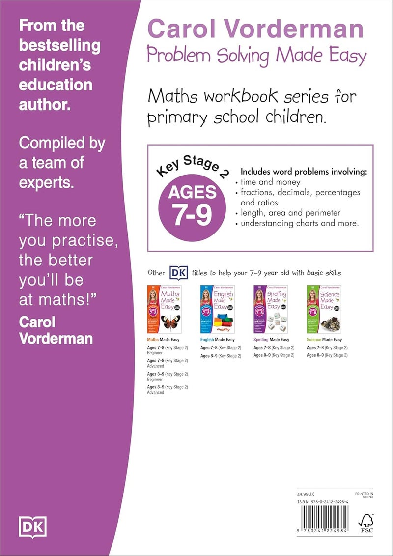 DK Problem Solving Made Easy, Ages 7-9 (Key Stage 2): Supports the National Curriculum, Maths Exercise Book - Image 2
