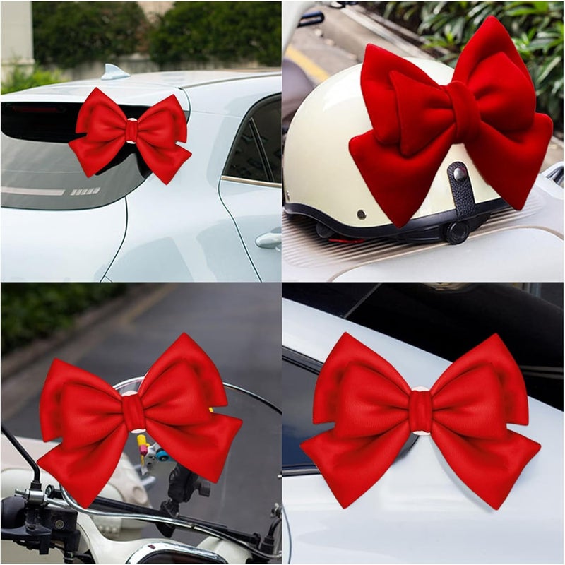 Cute Helmet Bow, Removable Adhesive Safety Hat, 3.9x3.9 Inches Suction Cup Bow with Decorative Feature, Fun Helmets Accessory, Helmet Decor with Stylish Design, Safety Gear for Women Girls - Image 5