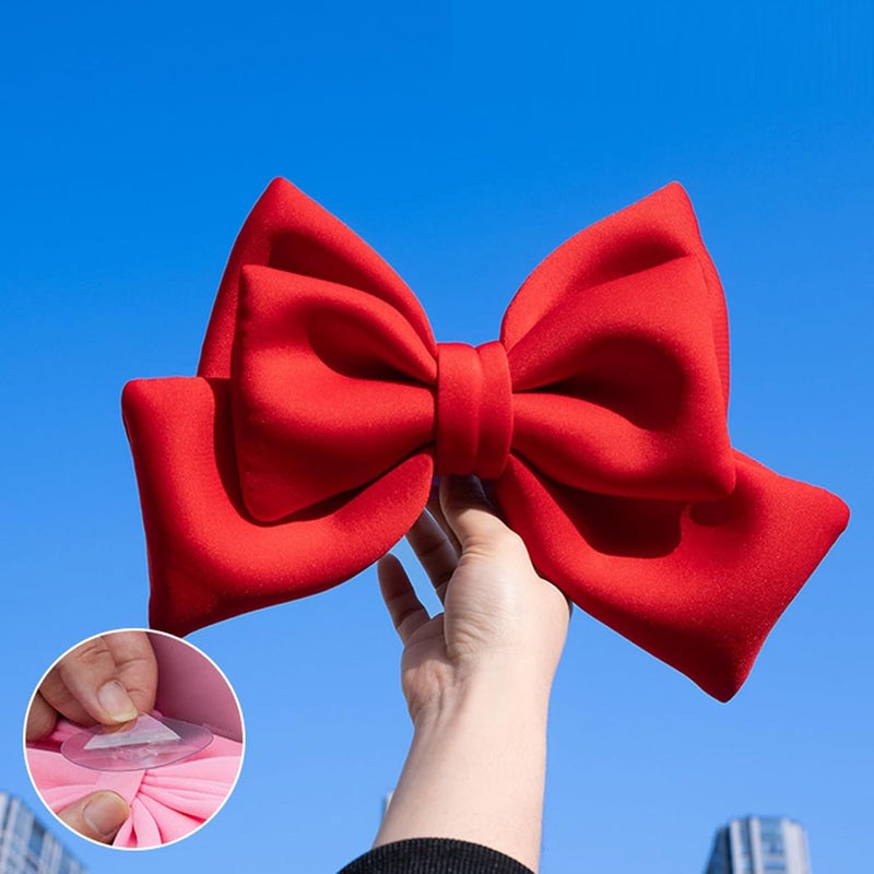 Cute Helmet Bow, Removable Adhesive Safety Hat, 3.9x3.9 Inches Suction Cup Bow with Decorative Feature, Fun Helmets Accessory, Helmet Decor with Stylish Design, Safety Gear for Women Girls - Image 4