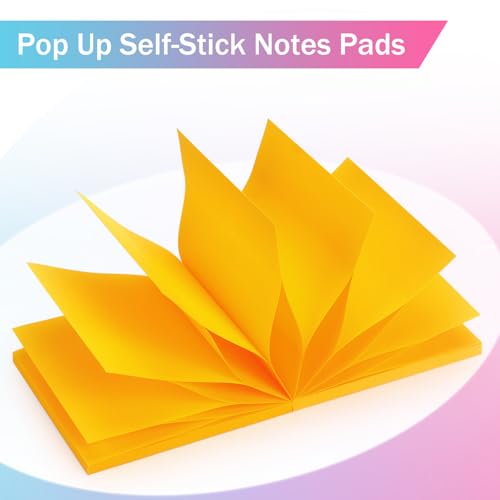 OSBOO Sticky Notes 3x3 Pop Up Self-Stick Notes Pads with 6 Bright Colors, Easy to Post for Office, School, Home, 6 Pads/Pack, 100 Sheets/Pad(Pop Up) - Image 3