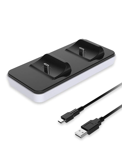 Dual USB Charging Dock for Playstation 5 Dualsense, for Dual Controller Thin and Portable Controller Charger