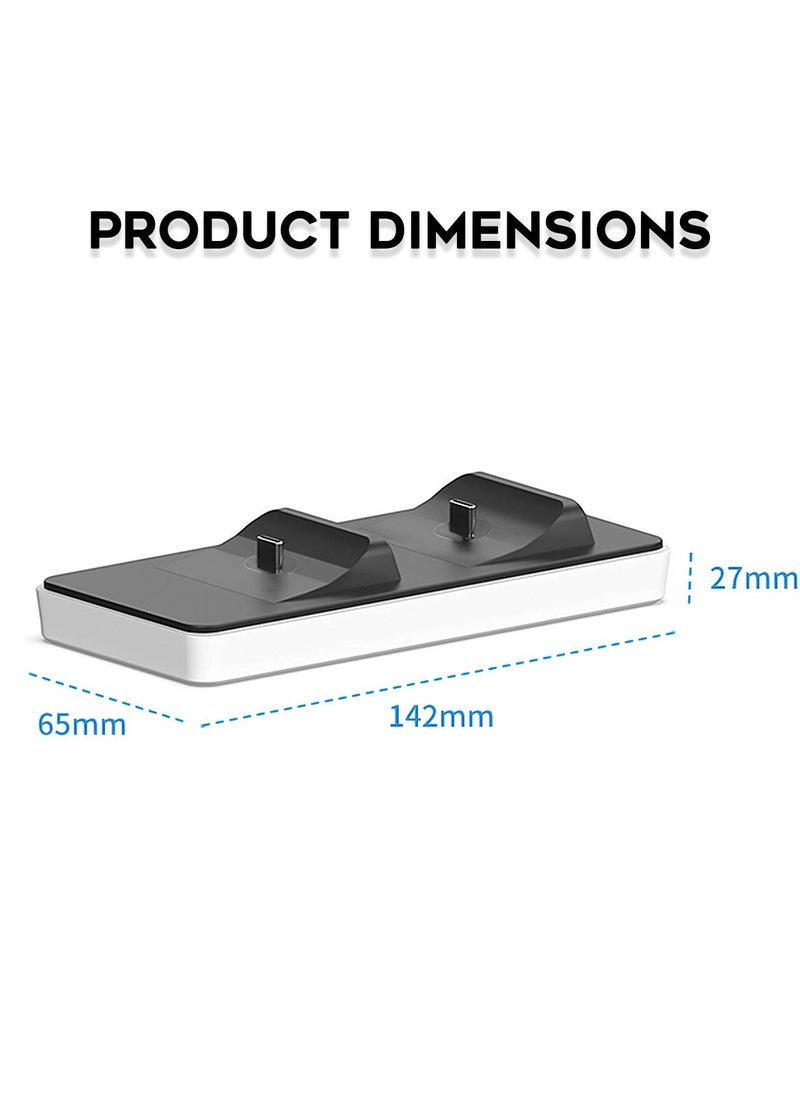 KASTWAVE - Dual USB Charging Dock for Playstation 5 Dualsense, for Dual Controller Thin and Portable Controller Charger - Image 1