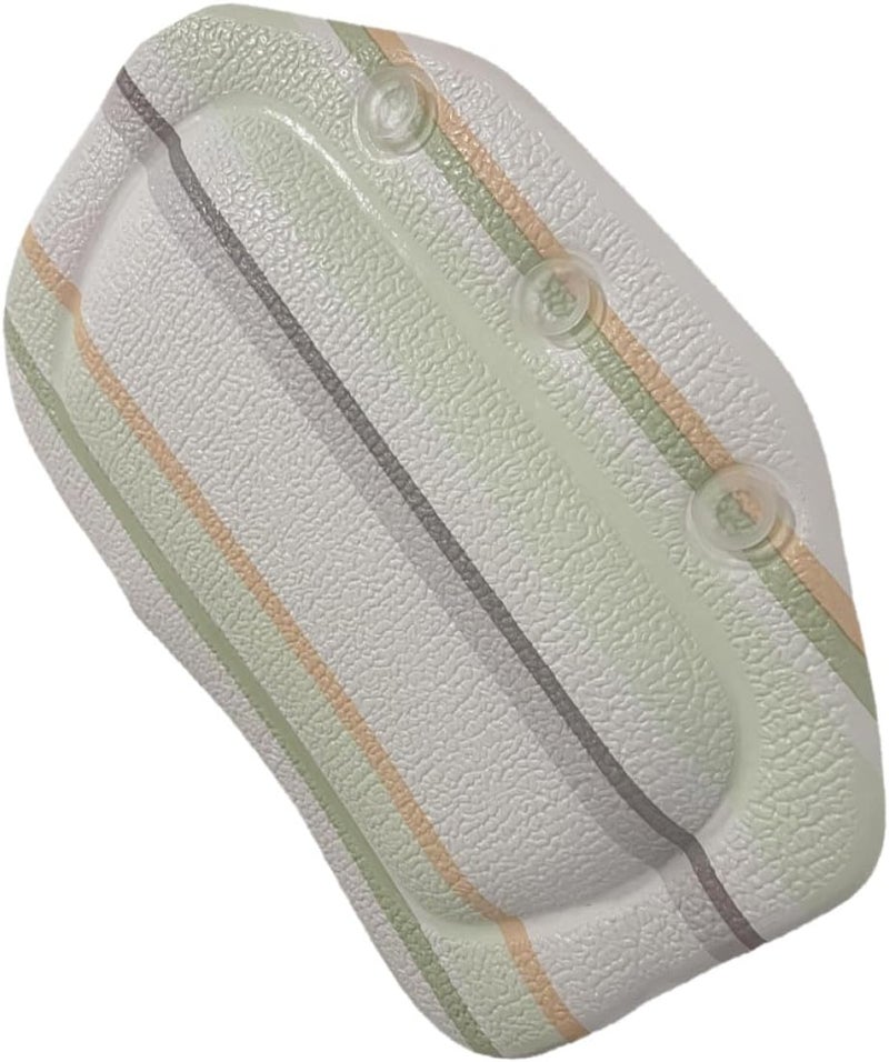 Lurrose Bath Pillow for Tub Neck and Headrest with Suction Cups, PVC Foam Bathtub Cushion for Soaking, Spa and Shower Use, Waterproof Support for Adults - Image 1