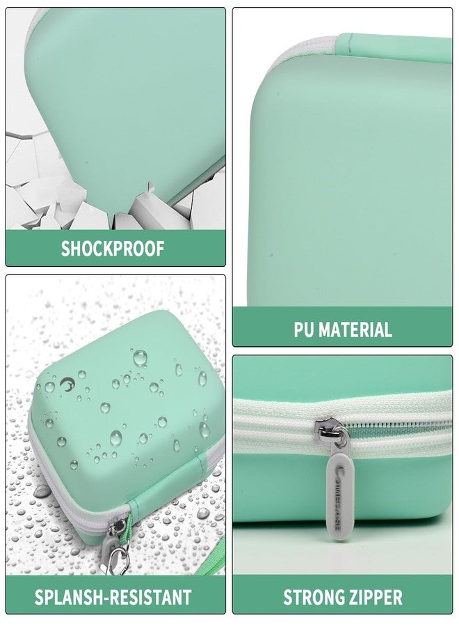 كومكيس جراب حماية لكاميرات Comecase AbergBest الرقمية عالية الدقة القابلة لإعادة الشحن، بدقة 21 ميجابكسل وشاشة LCD مقاس 2.7 بوصة، متوافق مع كاميرات Kodak Pixpro وCanon PowerShot ELPH 180/190 وSony DSCW800/DSCW830، مناسب للسفر - أخضر فاتح - Image 3