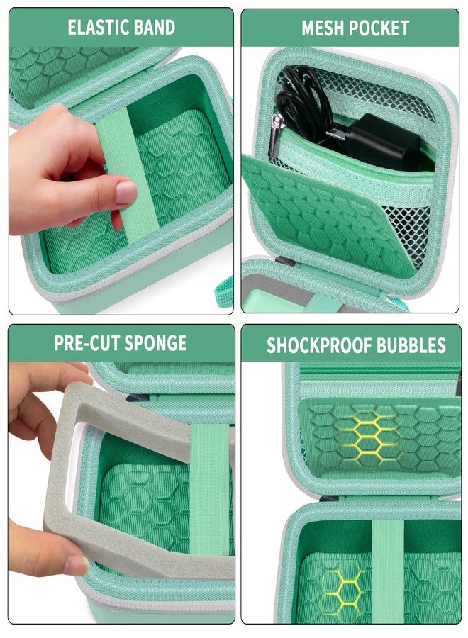 كومكيس جراب حماية لكاميرات Comecase AbergBest الرقمية عالية الدقة القابلة لإعادة الشحن، بدقة 21 ميجابكسل وشاشة LCD مقاس 2.7 بوصة، متوافق مع كاميرات Kodak Pixpro وCanon PowerShot ELPH 180/190 وSony DSCW800/DSCW830، مناسب للسفر - أخضر فاتح - Image 4