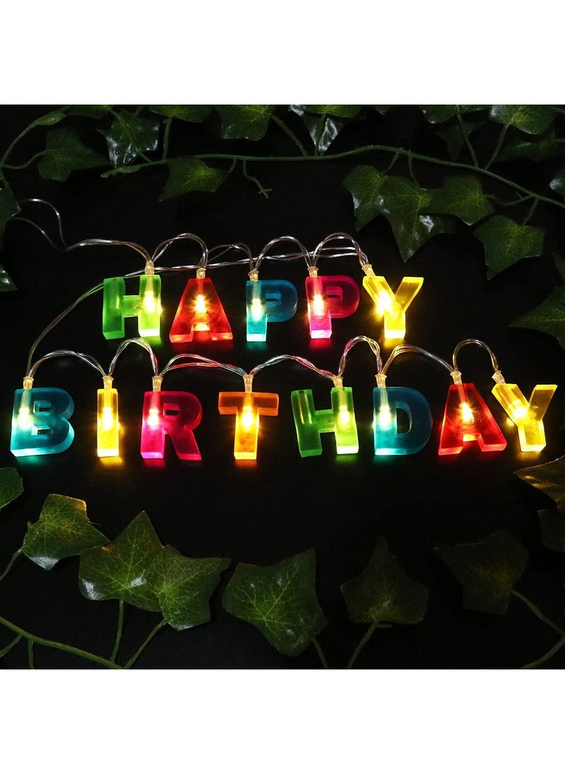 Generic NKB Traders Happy Birthday String Light for Diwali Flameless Smokeless LED Lights for Any FestivalDiwaliChristmasEventsHome Decoration Multicolor 15 metres  - Image 2