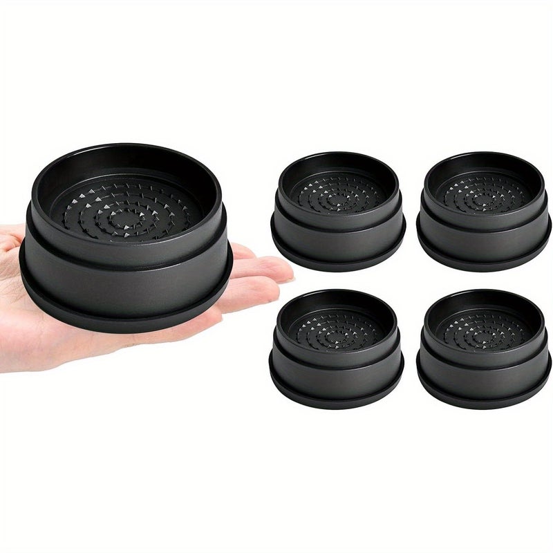 4 Pack 2 Inch Furniture Risers Heavy Duty Adjustable Bed Risers Round Stackable Lifts For Desk Leg Table Couch Sofa Chair Bed Frame Dorm Black - Image 4
