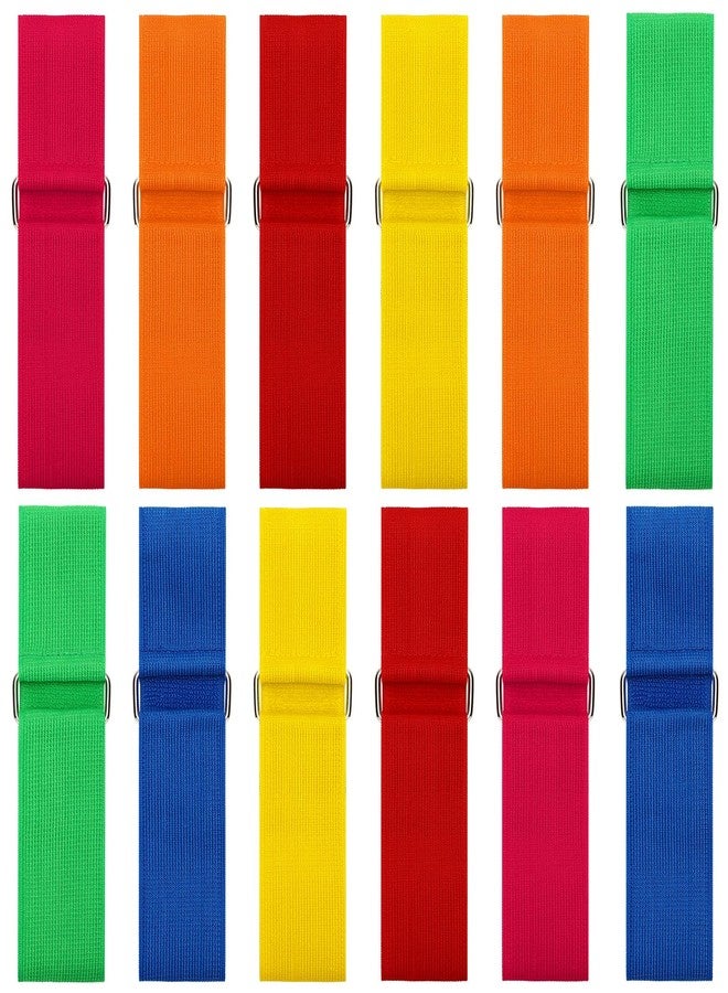 Augshy 12Pcs 3 Legged Race Bands,Three Legged Bands for Relay Race Game Carnival Field Day Backyard Game Party Supplies - Image 1