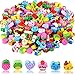JUNEBRUSHS 150 Pieces Mini Erasers for Kids Bulk Novelty Animal ErasersPencil Erasers AssortmentCute Small Erasers for Students Homework School Classroom Rewards Prizes Party Favors Multicolor - Image 3