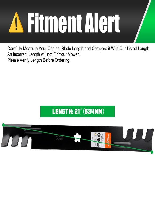 Grasscool 42 inch Mower Mulching Blades for Craftsman LT1000 YT3000 LT2000 T1200 42'' Deck Lawnmower Replace for Poulan 134149 138971 139775 532138971 532134149 - Image 3