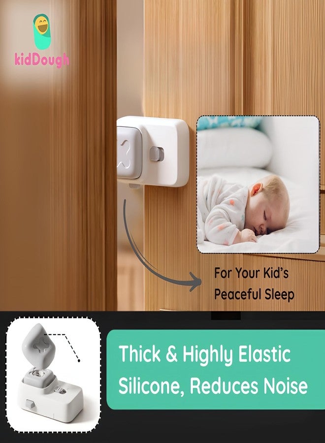 KidDough Baby Safety Finger Pinch Door Stopper, Double Safety Lock, Protection from Door Slamming & Accidental Lock, 1 pc - Image 4