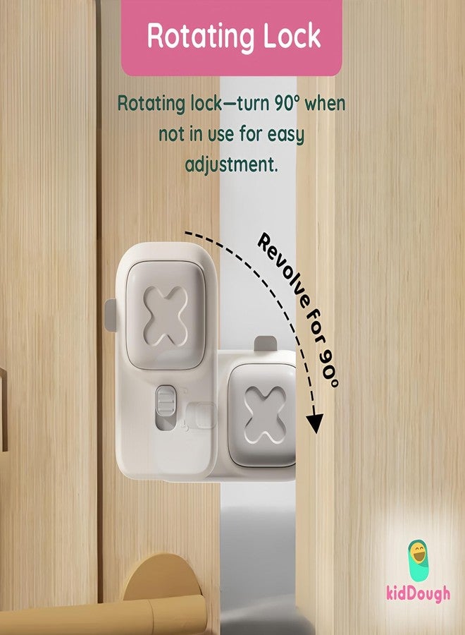 KidDough Baby Safety Finger Pinch Door Stopper, Double Safety Lock, Protection from Door Slamming & Accidental Lock, 1 pc - Image 3
