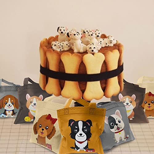 BANBALLON 20 PCS Dog Party Treat Bags - Puppy Non-Woven Goodie Bags for Kid & Baby Showers, Dog Theme Party Supplies - Image 5
