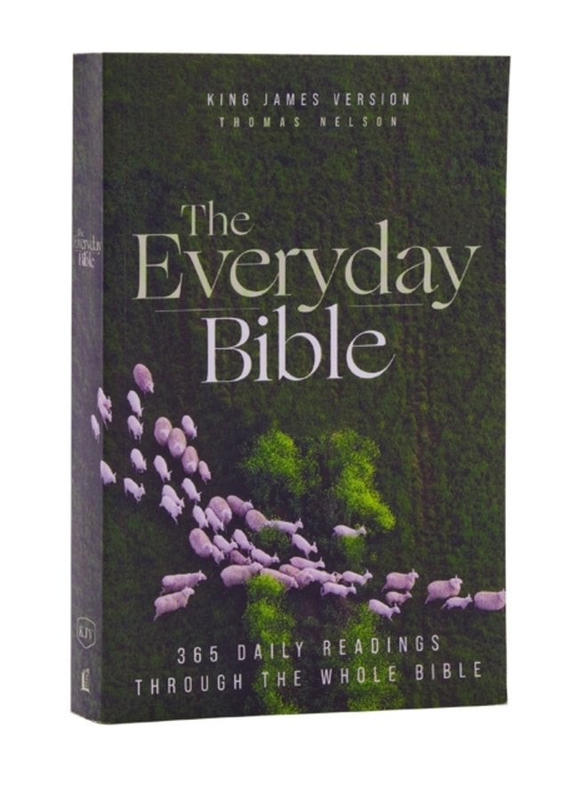 KJV The Everyday Bible Paperback Red Letter Comfort Print 365 Daily Readings Through the Whole Bible - Paperback