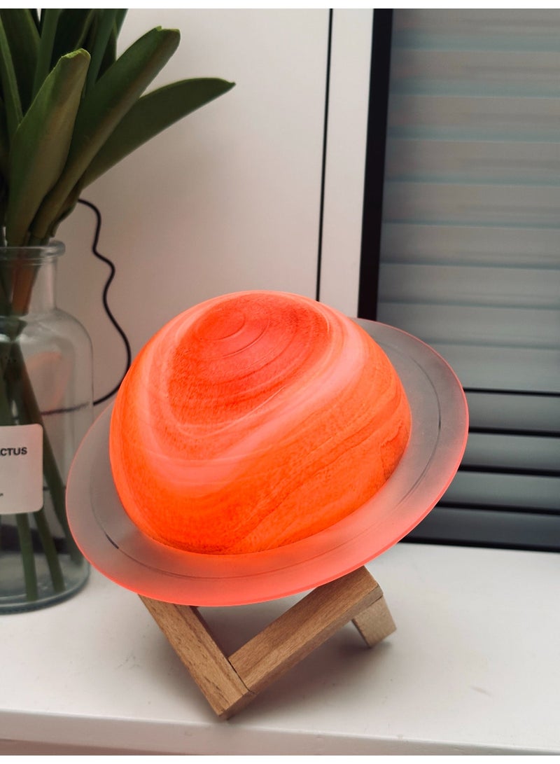 Planet Moon Music Night Light Bedside lamp, Bluetooth speaker, 8 adjustable LED night light modes Multiple ambient lighting settings Unisex birthday gift The perfect birthday present for her - Image 4