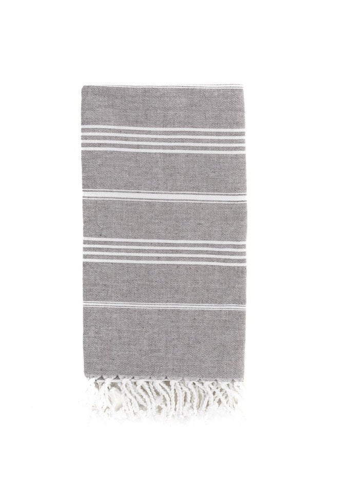 CONTEXT Style and Functionality Turkish Peshtemal Towels: 100% Organic Cotton | Prewashed & Versatile for Bath, Pool, Beach, and Spa - 40x70 Inches (Dark Gray)  - Image 2