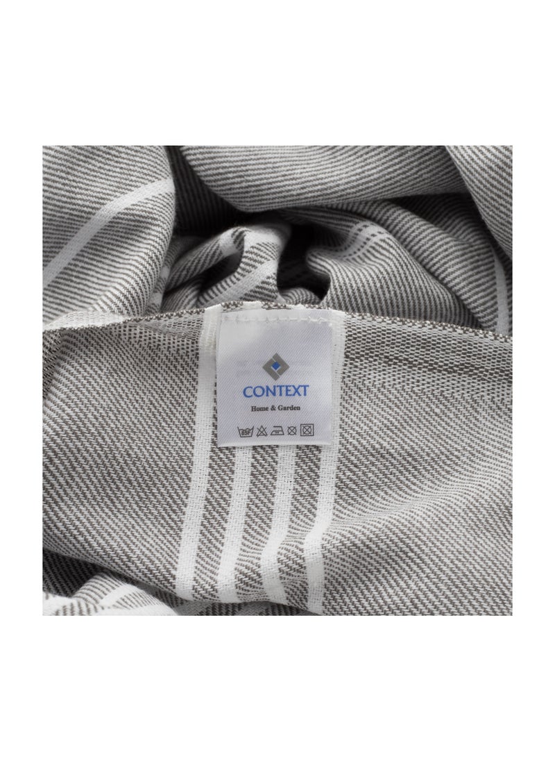 CONTEXT Style and Functionality Turkish Peshtemal Towels: 100% Organic Cotton | Prewashed & Versatile for Bath, Pool, Beach, and Spa - 40x70 Inches (Dark Gray)  - Image 4