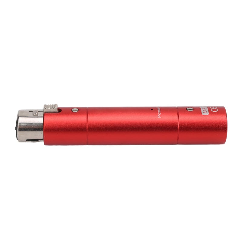 Red Inline Microphone Preamp with 28dB Gain for Lossless Amplification Live Streaming Broadcasting - Image 5