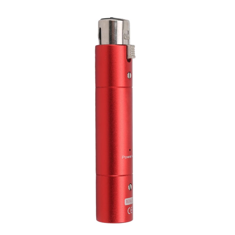 Red Inline Microphone Preamp with 28dB Gain for Lossless Amplification Live Streaming Broadcasting - Image 4